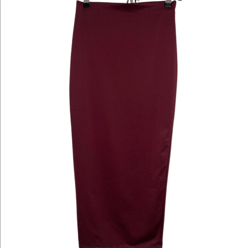 Burgundy Pencil Skirt
